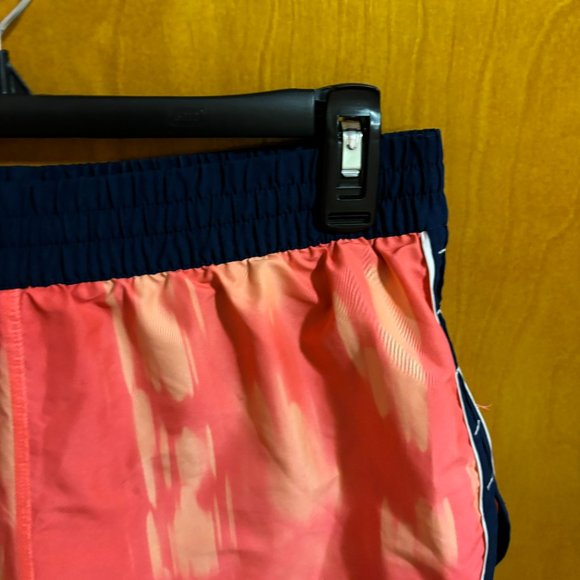 Under Armour Semi-Fitted Orange Blue Running Shorts with Drawstring heatgear - Picture 5 of 9